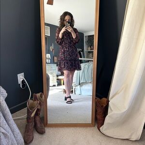 Loft Floral Button-Down Dress